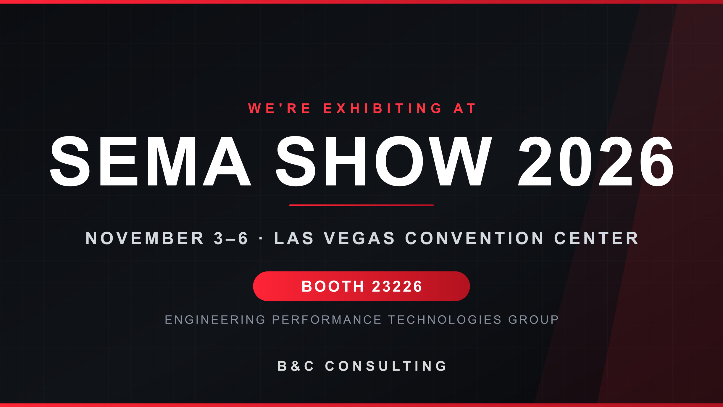 B&C Consulting at the SEMA Show 2026